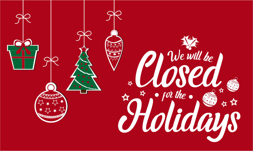 Christmas closure graphic